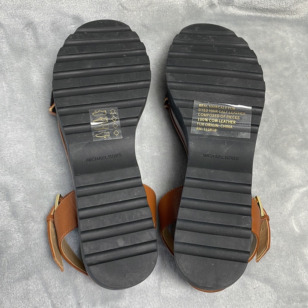 Michael Kors Marlon Platform Sandals Size 8 - Picture 7 of 8